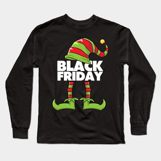 Black Friday Elf Squad Funny Shopping Shirt Women Men Long Sleeve T-Shirt by teeleoshirts